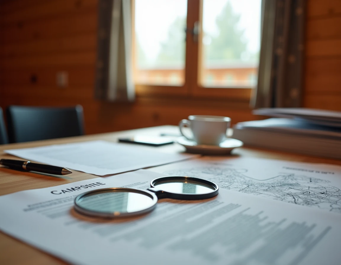 Documents administratifs pour vérifier la fiabilité d'une vente de chalet en camping ouvert à l'année