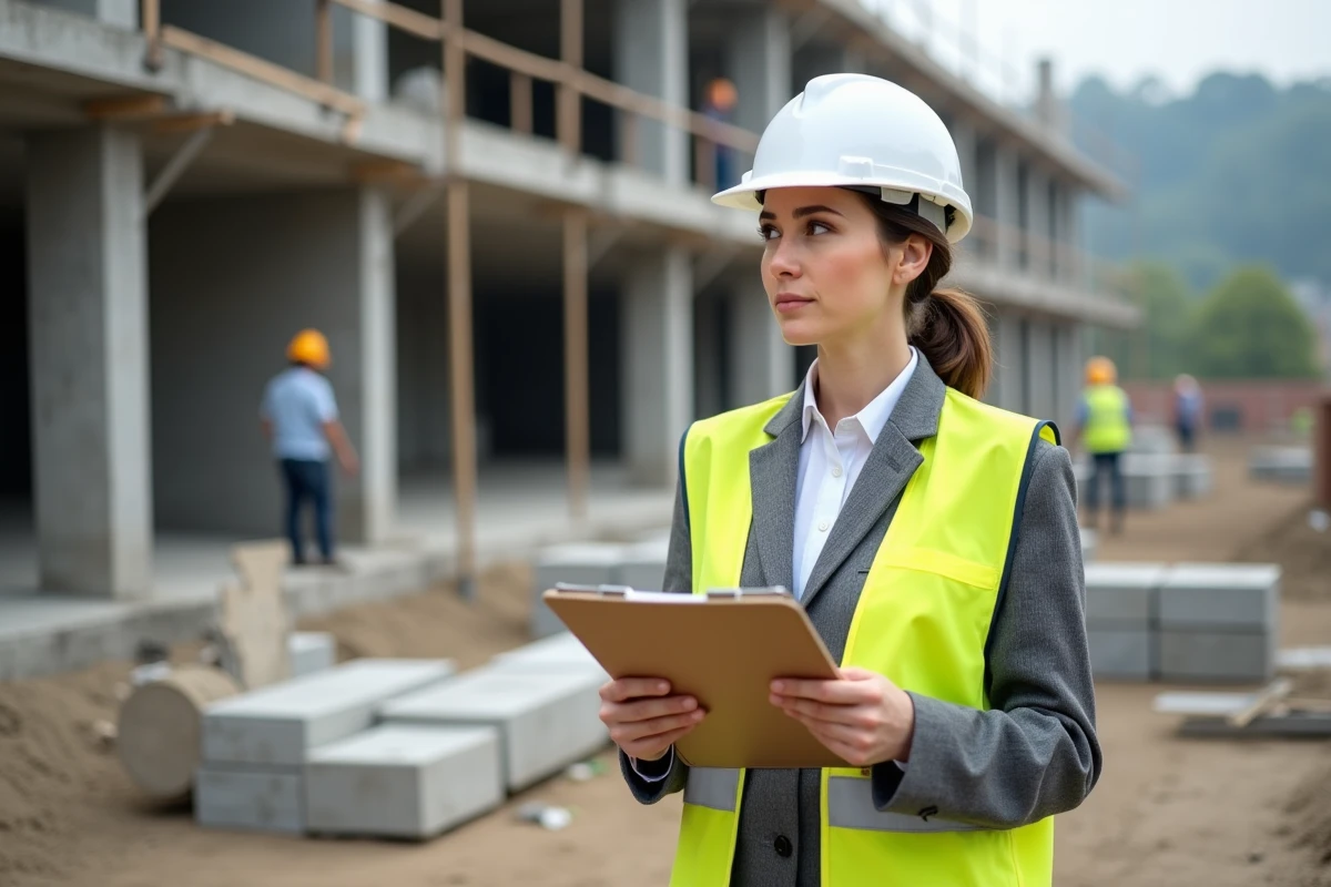 Économiste de la construction sur chantier consultant des documents de révision de prix liés à l'indice BT47