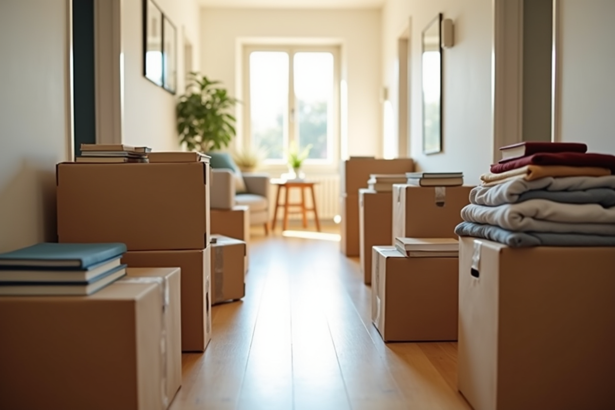 déménagement cartons