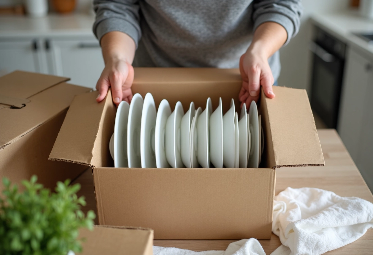 assiettes rangement